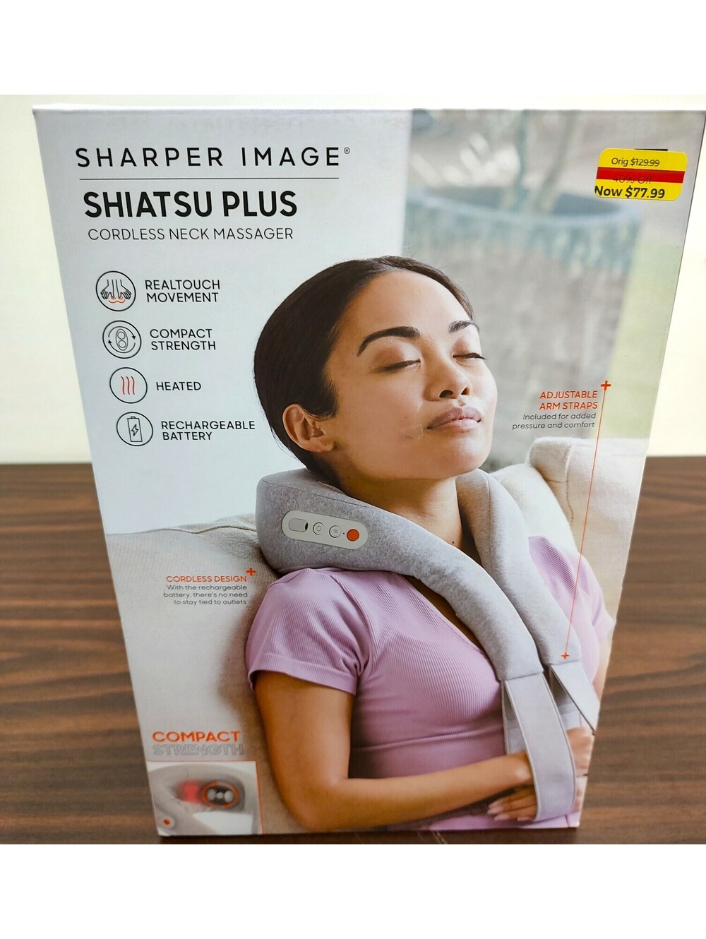 LPN - Sharper Image Soothing Heat Mode Shiatsu Plus Cordless Neck Massager